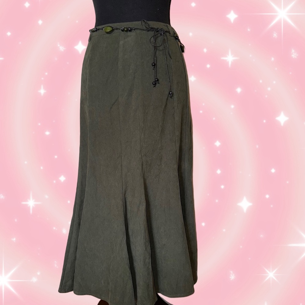 Laura Scott Olive Maxi Skirt